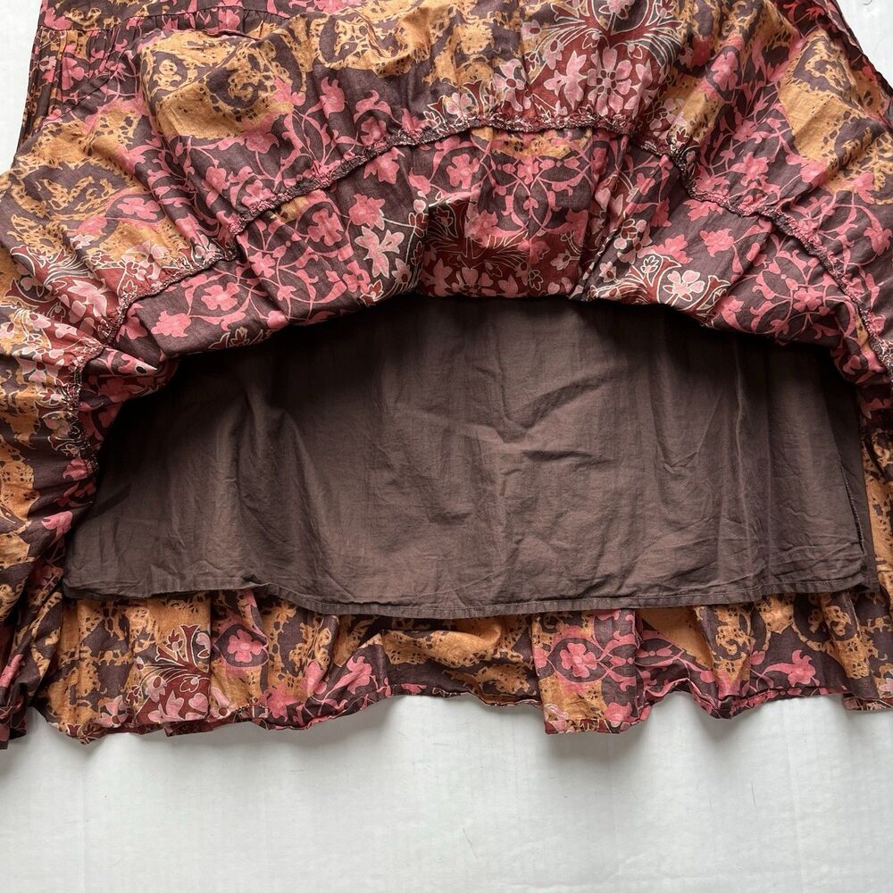 Sundance Maxi Dress Multi Tiered Flowy Womens Size 10 Boho Country (BROKEN ZIP) - Picture 6 of 10
